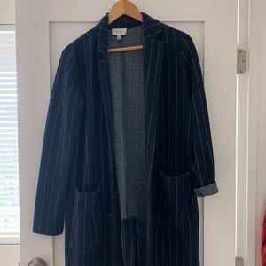 Longline, soft structured blazer